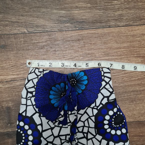 Children's 2 Piece West African Yellow Ankara Button Up Shirt And Pants Set 18m - Picture 5 of 6